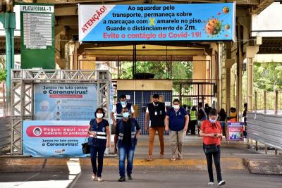 São Luís: ações orientam sobre Covid-19 nos terminais de integração 