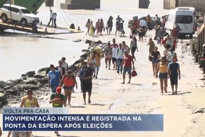 Movimentação intensa é registrada na Ponta da Espera após as eleições