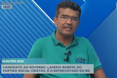 Balanço Geral recebe candidato ao Governo do MA, Lahesio Bonfim (PSC)