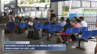 Rodoviária de São Luís tem movimentação tranquila no feriado do Trabalhador