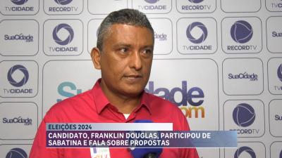 Franklin Douglas, candidato a prefeito de São Luís, apresenta propostas no Balanço Geral-MA