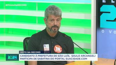 Eleições 2024: SuaCidade entrevista candidato a prefeito de São Luís, Saulo Arcangeli (PSOL)