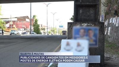 Publicidade de candidatos em postes e medidores de energia elétrica pode causar prejuízos