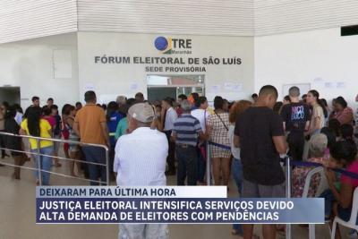 Justiça eleitoral reforça atendimentos para alta demanda de eleitores com pendências 